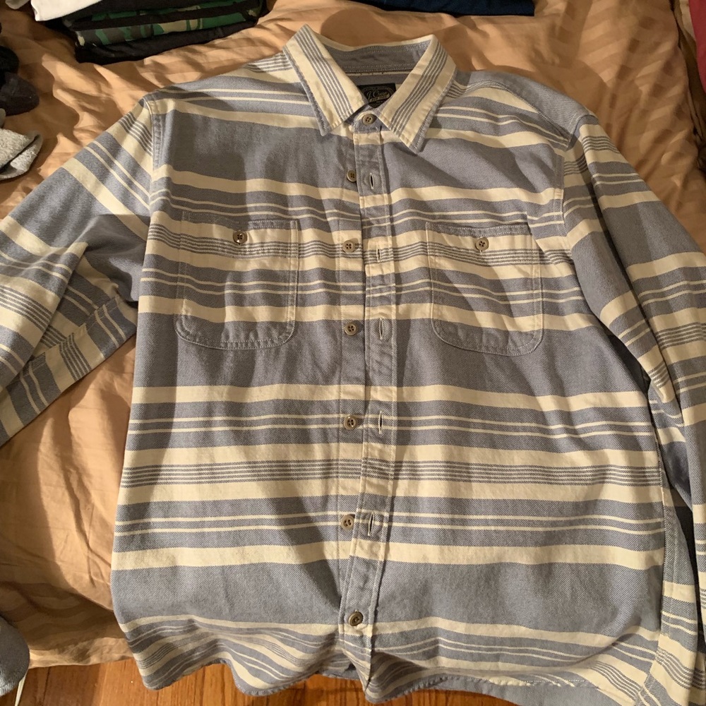 J crew long sleeve button up size large